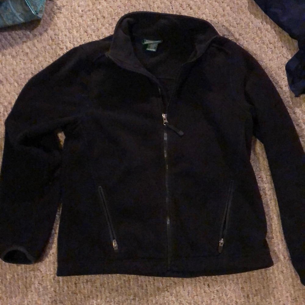 L L Bean black coat